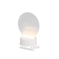 Luminária Led de Mesa Tela Acrílica 3D para Lembrete Personalizada para Brinde