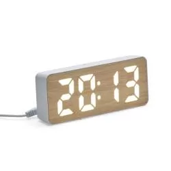 Relógio de Mesa Despertador LED Personalizado 